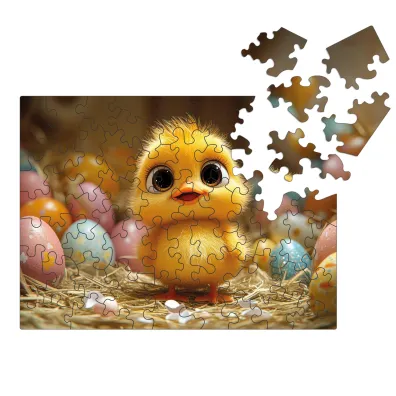 Drewniane puzzle Milliwood 50 el. Wielkanocny kurczaczek Easter Chick Alexander