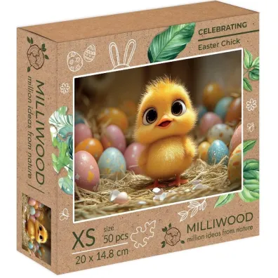 Drewniane puzzle Milliwood 50 el. Wielkanocny kurczaczek Easter Chick Alexander