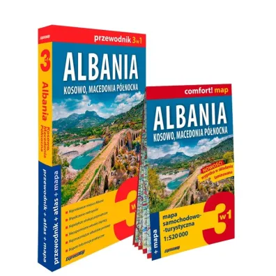 Albania Kosowo Macedonia P�nocnazestaw przewodnikowy 3w1 2024