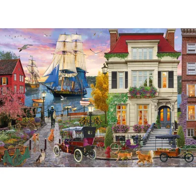 Puzzle 1000 el. Miasto portowe Schmidt