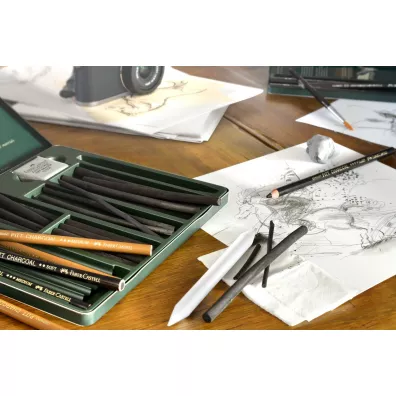 Faber-Castell W�giel w kredce 3 szt.