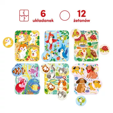 CzuCzu Puzzle Myszka i przyjaciele 2+ Bright Junior Media