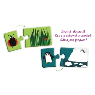 Puzzle Kapitan Nauka. Uk�adanki malucha. Znajd� zwierz� Edgard
