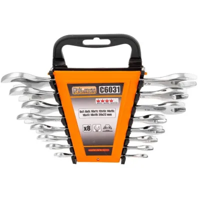 C6031 KLUCZE P�ASKIE 6-22MM 8 ELEM