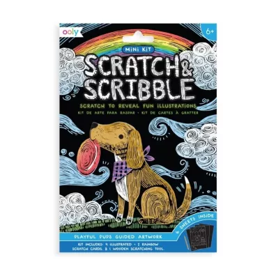 Kolorowe Baloniki Zdrapywanki Mini Scratch & Scribble Pieski
