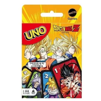 Uno Dragon Ball Z Gra karciana dla dzieci Mattel