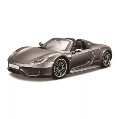 Bburago model porsche 918 spyder grey 1:24