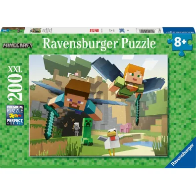 Puzzle dla dzieci 200 el. XXL Minecraft Ravensburger