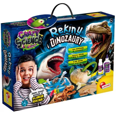 Crazy Science Rekiny i dinozaury Lisciani