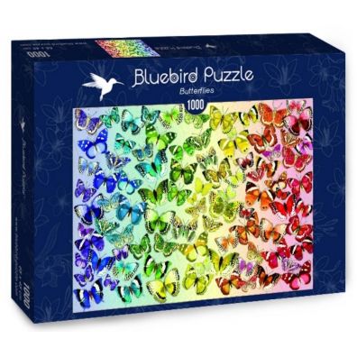 Puzzle 1000 el. Kolorowe motyle Bluebird Puzzle
