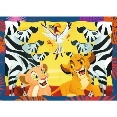 Puzzle 4w1 - Odwa�ny Kr�l Lew (35+48+54+70 el.) Trefl