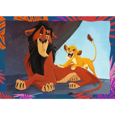 Puzzle 4w1 - Odwa�ny Kr�l Lew (35+48+54+70 el.) Trefl