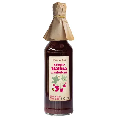 Prosto Ze Wsi Syrop malina z miodem 500 ml