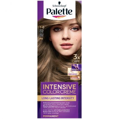Palette Intensive Color Creme farba do wosw w kremie 7-0 (N6) redni Blond
