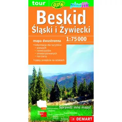 Mapa turystyczna Beskid �l�ski i �ywiecki 1:75 000