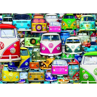 Puzzle 1000 el. Autobusy Eurographics