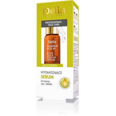 Delia Professional Face Care wygadzajce serum do twarzy szyi i dekoltu Kwas Migdaowy 10 ml
