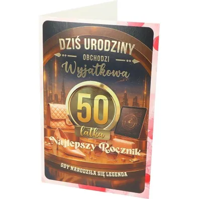Yeku Karnet z wymiennymi rocznikami 50 damska