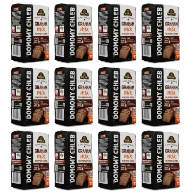 Pzz Mieszanka do wypieku chleba Graham zestaw 12 x 500 g