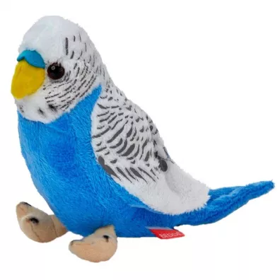 Maskotka ZOO Papuga falista bia�o-niebieska 13cm Beppe