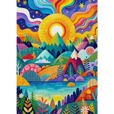 Puzzle 1000 Urzekaj�cy horyzont Enjoy