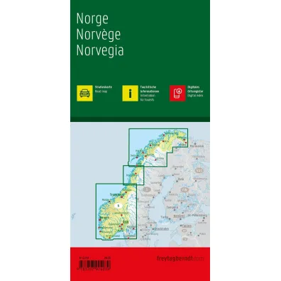 Mapa Norwegia 1:600 000