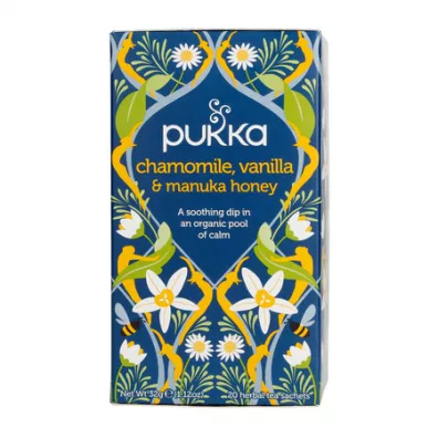 Pukka Herbata zio�owa Chamomile, Vanilla & Manuka Honey 20 sasz. Bio