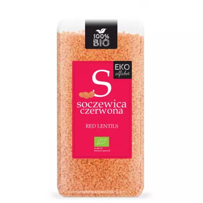 Eko Alfabet Soczewica czerwona 400 g Bio