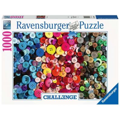 Puzzle 1000 el. Kolorowe guziki Ravensburger