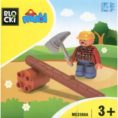 Klocki Blocki MUBI Figurka Drwal (zestaw uzupeniajcy)
