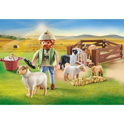 Playmobil Country M�ody owczarz z owcami 71444