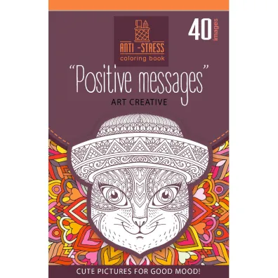 Kolorowanka antystresowa 126x200 20 kartek TW Positive messages