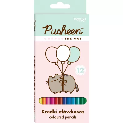 St. Majewski Kredki owkowe trjktne Pusheen 12 szt.