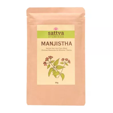 Sattva Maseczka zio�owa do twarzy i w�os�w manjistha 50 g