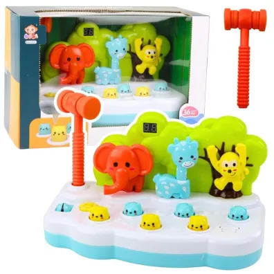 Gra Zwierz�tka Whack-A-Mole licznik m�otek kolor LeanToys