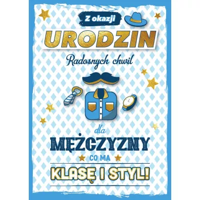 Armin Style KARNET URODZINY B6 Z KOP AS GM-1158 FOL
