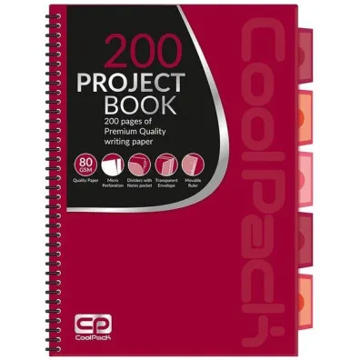 CoolPack Ko�obrulion A4 Red kratka 100 kartek