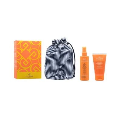 Collistar Zestaw Mleczko do opalania SPF30 + �el pod prysznic po opalaniu + Kosmetyczka 200 ml + 150 ml
