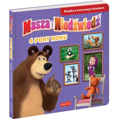 4 pory roku. Masza i Nied�wied�. Ksi��ka z otwieranymi okienkami