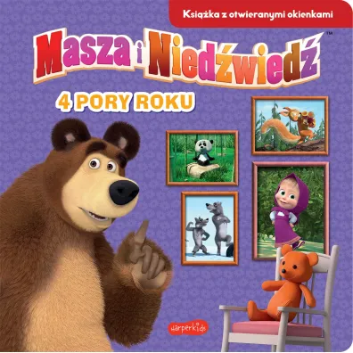 4 pory roku. Masza i Nied�wied�. Ksi��ka z otwieranymi okienkami