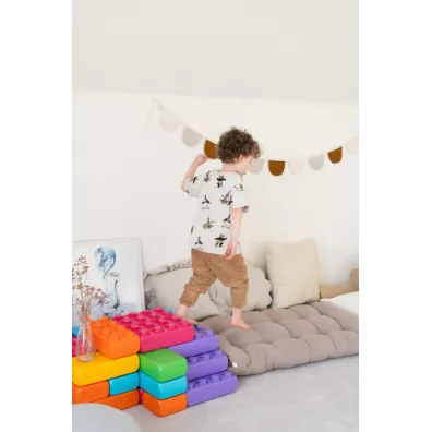 Klocki konstrukcyjne dla najm�odszych Klocki Budowlane Ceg�y 33el pastel