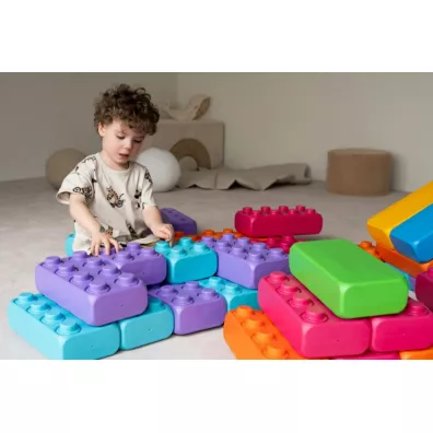 Klocki konstrukcyjne dla najm�odszych Klocki Budowlane Ceg�y 33el pastel