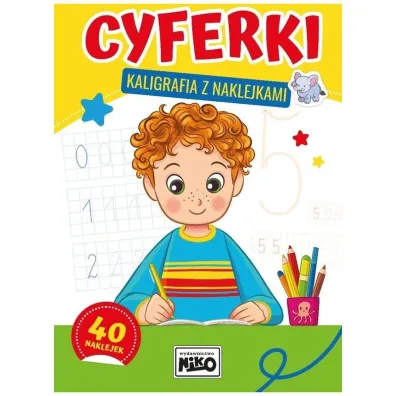 Cyferki. Kaligrafia z naklejkami