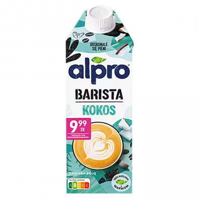 Alpro Barista do kawy -  Napj Kokosowy z dodatkiem soi i wapniem 750 ml