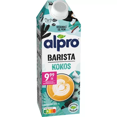 Alpro Barista do kawy -  Napj Kokosowy z dodatkiem soi i wapniem 750 ml