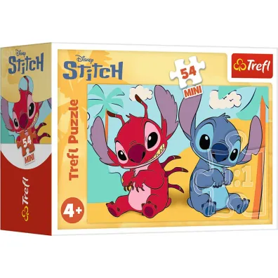 Puzzle mini 54 el. Stitch i jego �wiat - mix Trefl