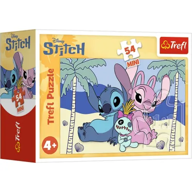 Puzzle mini 54 el. Stitch i jego �wiat - mix Trefl