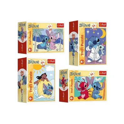 Puzzle mini 54 el. Stitch i jego �wiat - mix Trefl