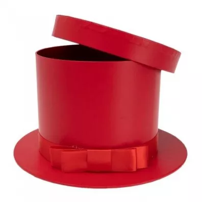 Rozette Pude�ko Flower Box Kapelusz czerwony