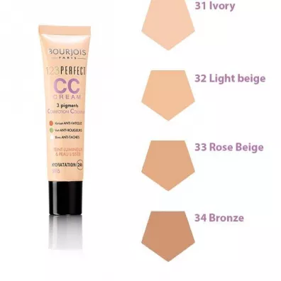 Bourjois 123 Perfect CC Cream krem CC z pigmentami koryguj�cymi 34 Bronze 30 ml